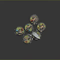Painted Orc Warrior Characters With Stone Hammer And Floral Base Details