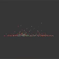 Colorful Food Particles Scattered On Dark Background With Various Shapes And Sizes
