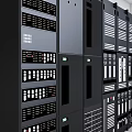 Modern computer room equipment 3d model