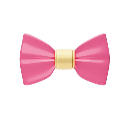 Modern Bow Pink Bow Valentine's Day Jewelry Cartoon Bow Cartoon Valentine's Day Jewelry 3d model