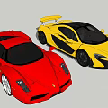 Electric Toy Racing Cars With Red And Yellow Sports Model Design For Kids