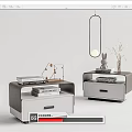 Modern bedside table 3d model