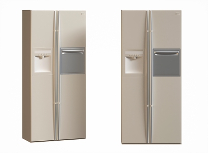 Refrigerator Double Door Refrigerator Double Door Refrigerator Flat Door Freezer Smart Refrigerator Metal Freezer 3d model