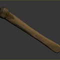 Handcrafted Solid Wooden Mallet With Round Head And Square Base Natural Texture Surface