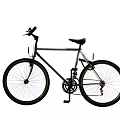 Black Bicycle With Classic Design Sturdy Frame Comfortable Seat And Large Wheels