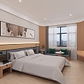 Modern Hotel Rooms 3d model