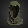 Medical Device Green Hooded Skull Model for Educational and Display Applications