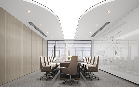 Modern Conference Room 3d model