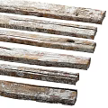 Vintage Decorative Ornament Set With Old Wooden Planks White Chipped Paint And Wood Grain