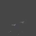 Modern Military Fighter Jet With Silver Body German Insignia And Missiles Under Wings