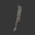 Old Stone Building Model With Damaged Walls Archways Multiple Windows And Doors