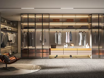 Modern Cloakroom 3d model