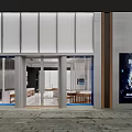 Modern Jewelry Store Interior With Marble Walls And Display Counters