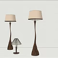 Qui Floor Lamp Fabric Lamps Small Table Lamp 3d model