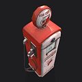 Gas station gas pump equipment industrial gas pump gas pump gas station old equipment 3d model