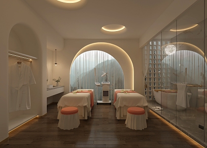 Silent SPA beauty room 3d model