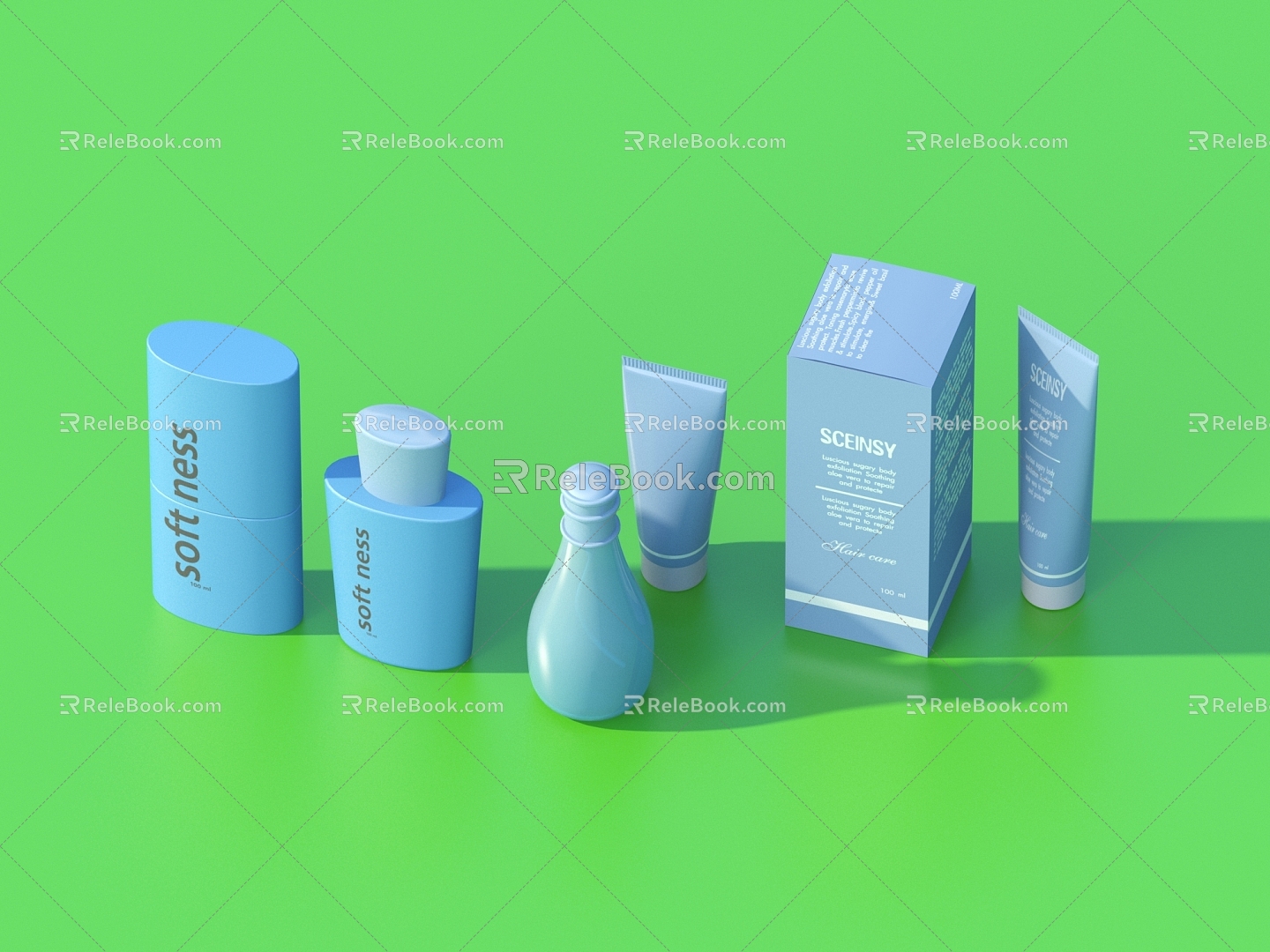 Facial Cleanser Skin Care Products 3d model