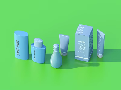Facial Cleanser Skin Care Products 3d model