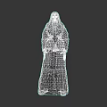 Mysterious Hooded Game And Movie Character In Black Robe With Dark Look