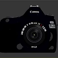 Canon EOS Digital SLR Camera With Red Ring Lens And Professional Body