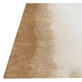 Modern Square Carpet With Gradient Color Patterns In Dark Green Brown And Beige Tones