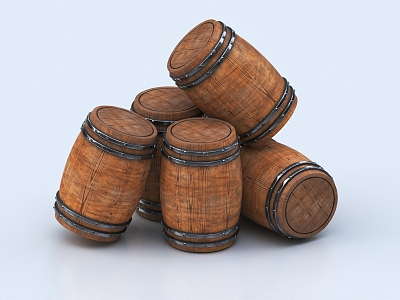 Wine Barrel Wooden Barrel Wine Barrel Wine Barrel model