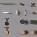 Cabinet Door Handle Cabinet Door Handle Metal Cabinet Door Handle Drawer Handle Metal Handle 3d model