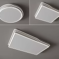 Modern Ceiling Lights With Various Shapes And Minimalist Design For Home Interior 3d model