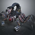 Mechanical Scorpion With Metal Body Red Eye And Sharp Legs Design