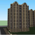 Modern High Rise Residential Buildings With Exterior Design And Green Surroundings