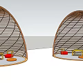 Shape screen egg-shaped structure 3d model