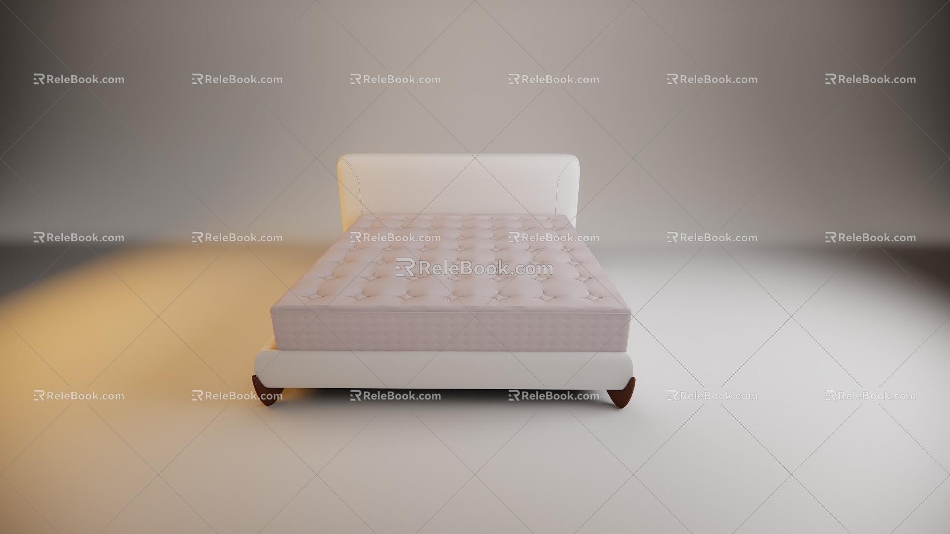 Modern Single Bed 3d model