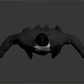 3D Model of Casual Outfit With Gray Cardigan Robe White T-shirt and Black Pants