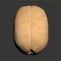 Whole Natural Cashew Nut with Smooth Surface Brown Color on Dark Background