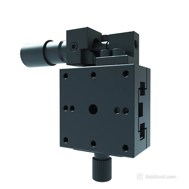 Precision Metal Mechanical Component With Multiple Holes And Mounting Structure Design 3d model