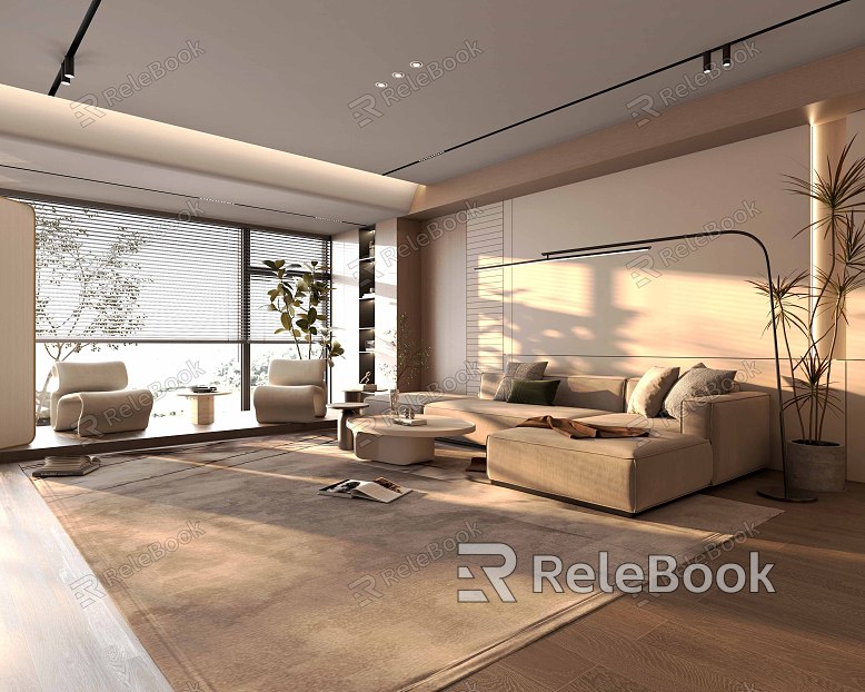 modern living room model