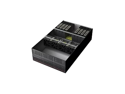 High Performance Rack Mounted Server Hardware Unit for Data Center Network Storage Systems 3d model
