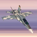 Different Types of Fighter Jets and Military Helicopters Flying in Sunset Sky
