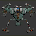 Robot Spider Robot Mecha Spider Science Fiction Spider Mechanical Spider Spider Battery Spider Tower Defense 3d model