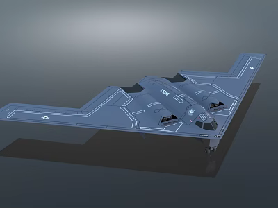 Fighter aircraft drone bomber unmanned reconnaissance aircraft reconnaissance aircraft 3d model