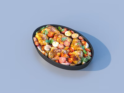 Food Gourmet Chinese food Western food 3d model