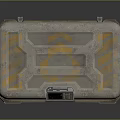 Sturdy Metallic Equipment Case With Digital Panel Yellow Warning Label And Secure Latch