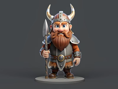Vikings Viking Warriors Seniors Anime Characters Cartoon Characters Game Characters Hand Photo Board 3d model
