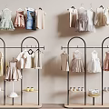 Stylish Clothes Hanging On Racks With Various Styles And Colors In Store