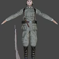 Weimar Army Infantry 3d model