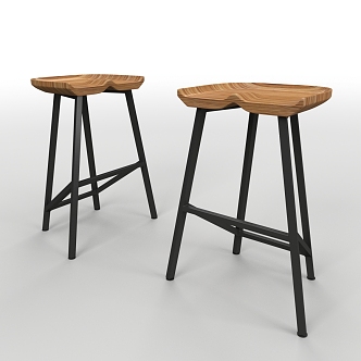 Modern Bar Stool Chair 3d model