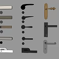 Modern Various Door Handles With Different Metal Gold Black And White Designs