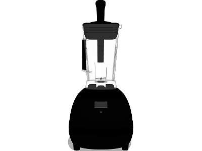 Electric Black Blender With Transparent Jar For Home Kitchen Daily Use 3d model