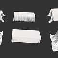 Dining tablecloth VIP table 3d model