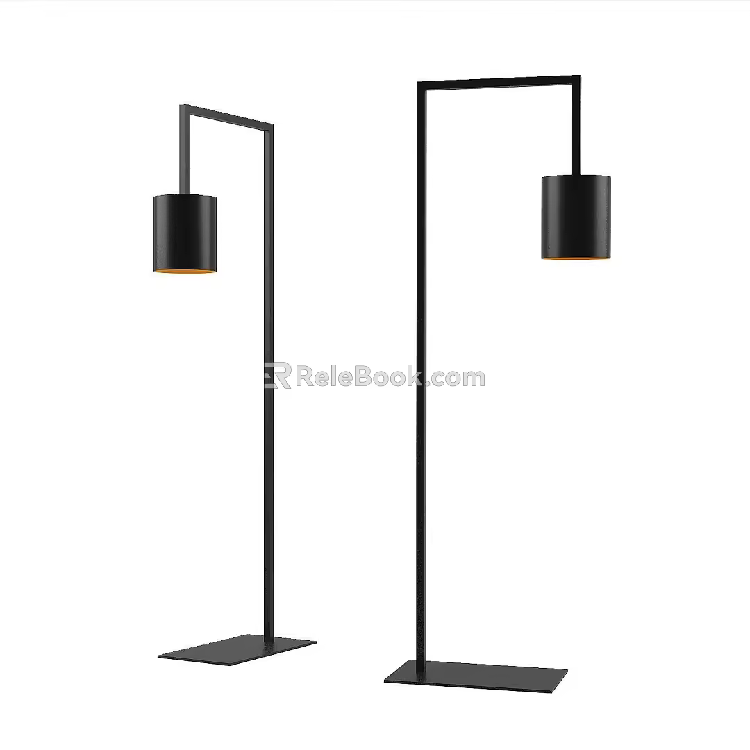 Nordic simple floor lamp 3d model